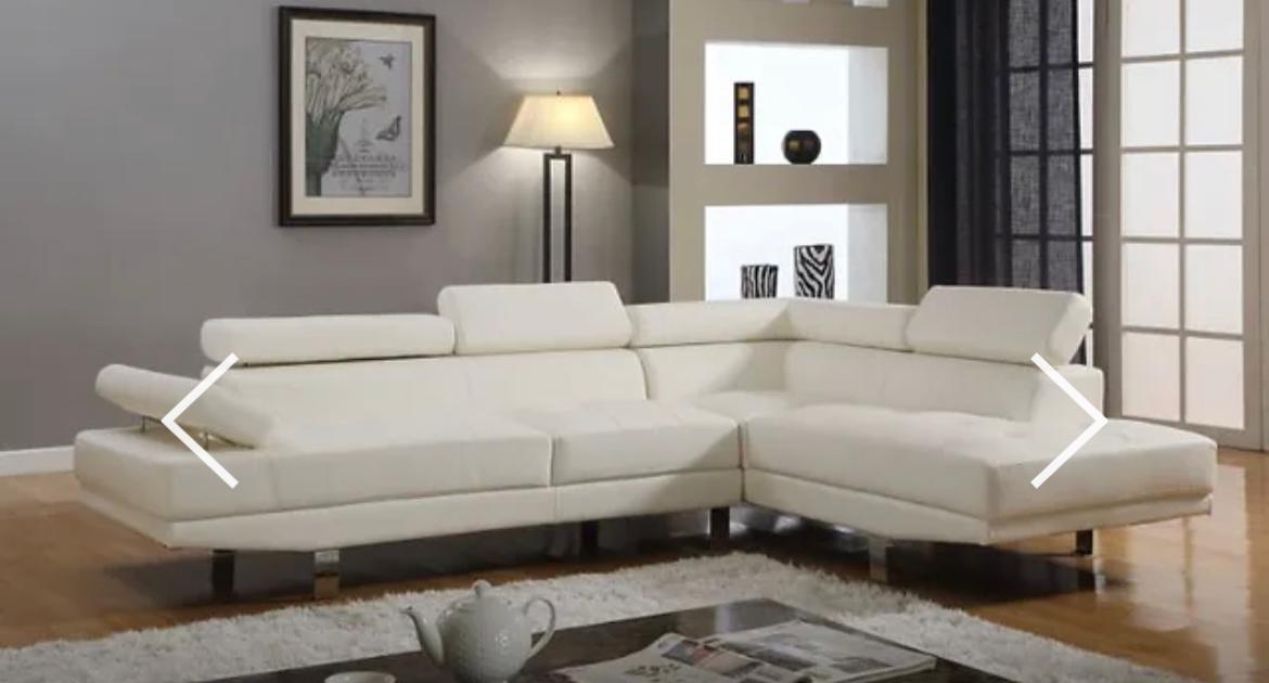 Sectional White