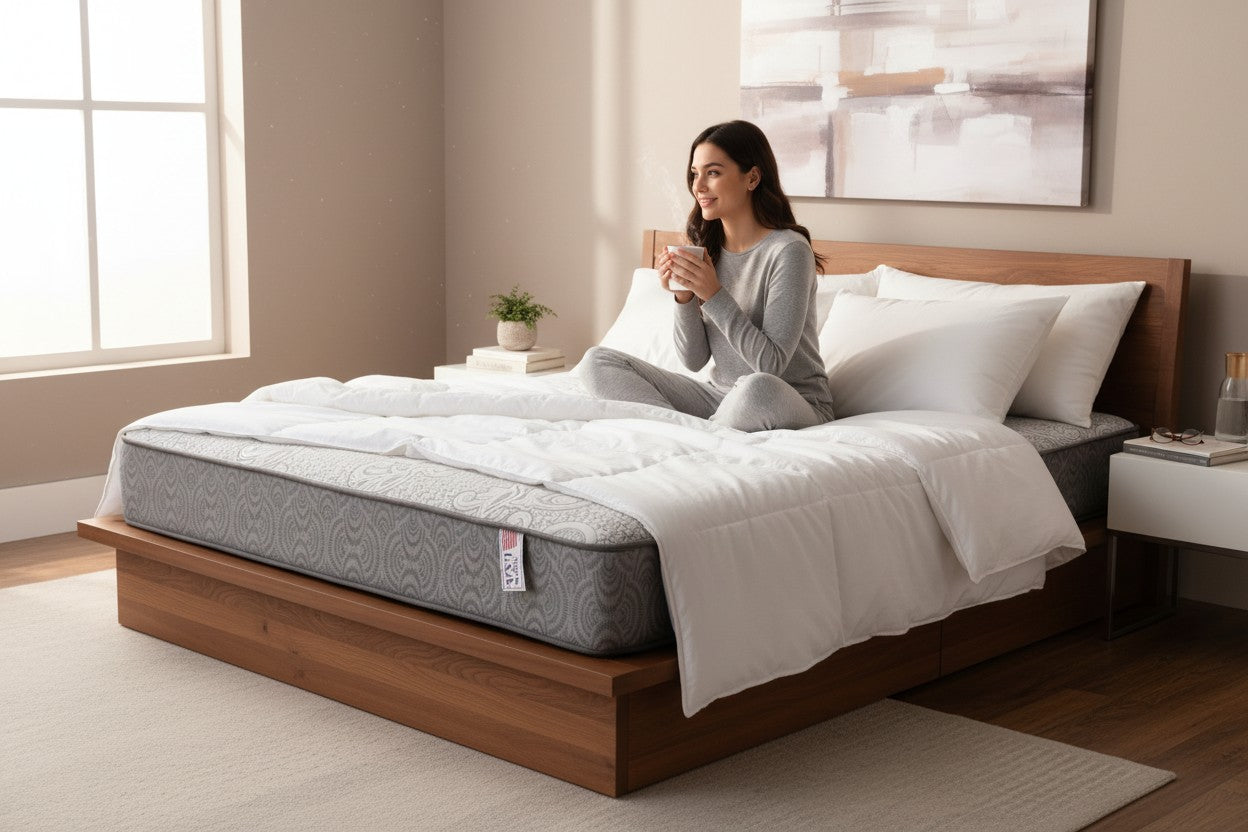 Queen Size Regular Mattress and Box Spring