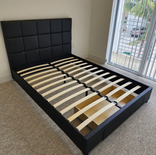 Queen Size Bed Frame Storage
